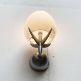 Vintage wall lamp in postmodern Italian glass by Lucente.
