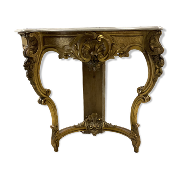 Console XIXème en bois doré