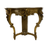 Nineteenth console in gilded wood