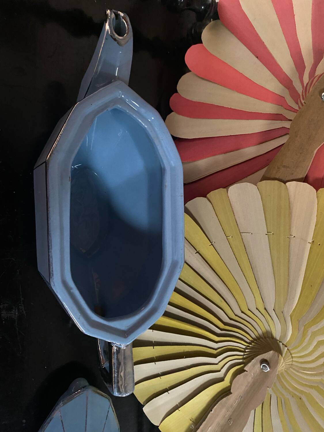 Art Deco Longwy ceramic teapot