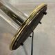 Vintage Hollywood Regency table lamp – brass and perspex