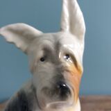 Dog signed Desvres Gabriel Fourmaintraux early 20th century