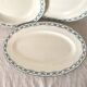 Set of ironstone dishes Salins France Régamier