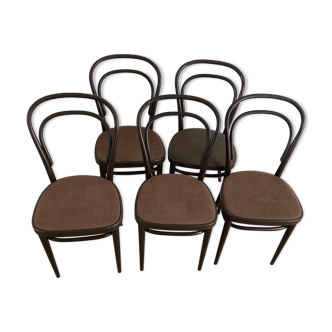 Set of 5 chairs Thonet year 70