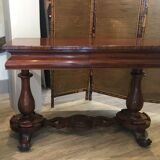 English mahogany console