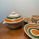 Service in faience of Gien 70s