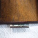 Wooden tray metal fists