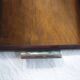 Wooden tray metal fists
