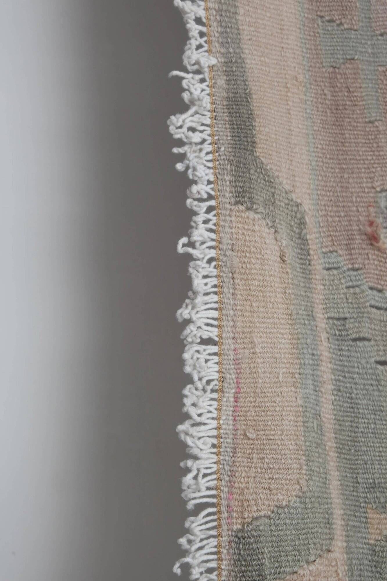 Vintage Turkish hallway rug 142x419 cm