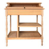 Bureau secrétaire console bois clair vintage Alphonse avec tiroir