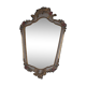 Baroque mirror with floral stucco decoration 35x52cm