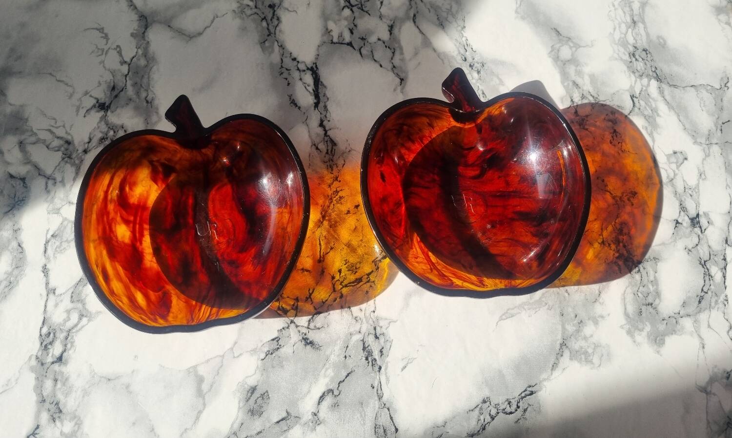 Set of two 1970s trinket trays.