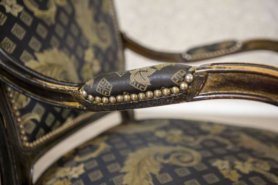 20th Century Art Nouveau Oak Armchair