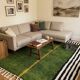 Magnificent handmade green rug 270cm x 150cm