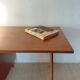 Vintage Scandinavian desk with a floating top and splayed legs - 1960.