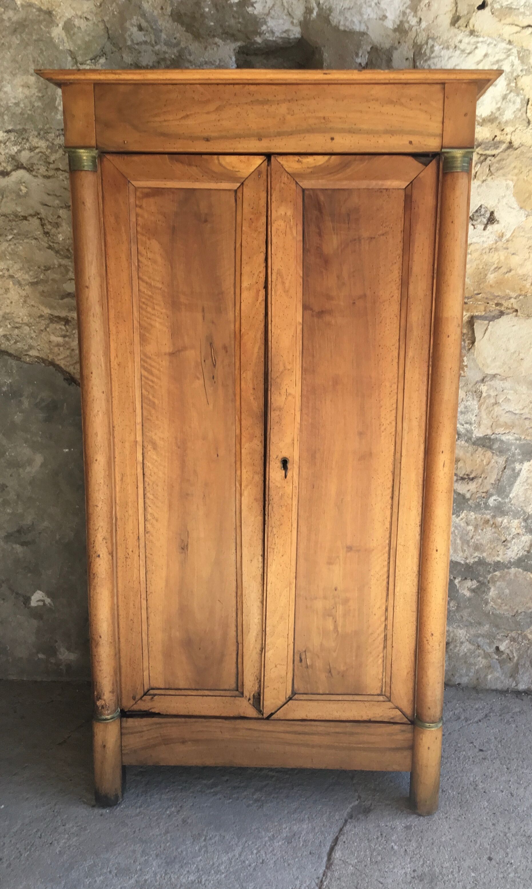 Empire cabinet with bronze ornamented columns