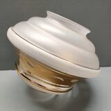 Art-deco globe for ceiling light - granite and gold glass - 1930s