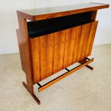 Mid-century rosewood bar and stools by Niels Erik Glasdam Jensen 1960s