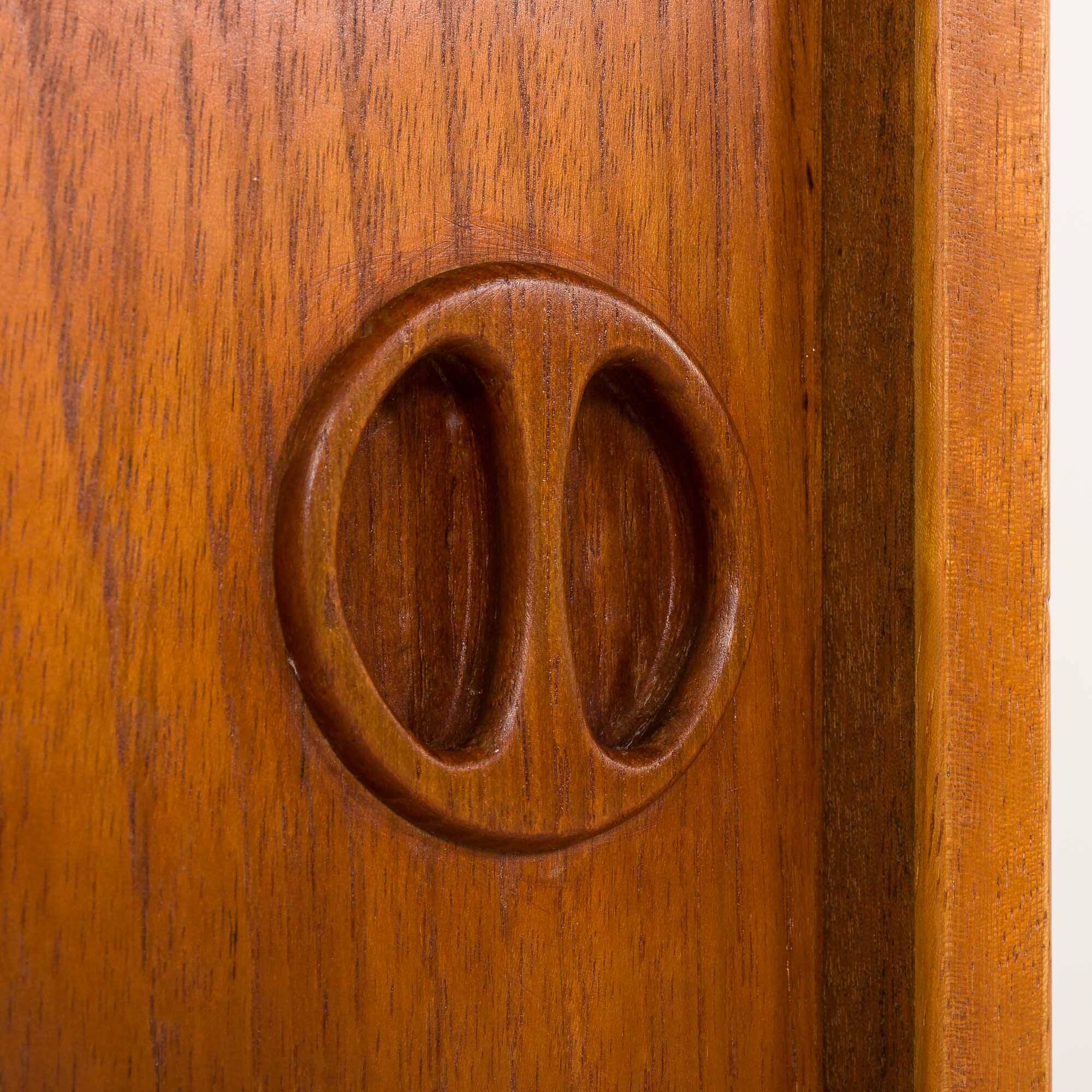 Danish mid-century teak wall unit in Cadovius style, 1960s