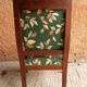 Wooden armchair, fabric