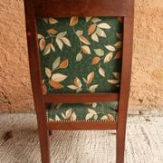 Fauteuil bois, tissu