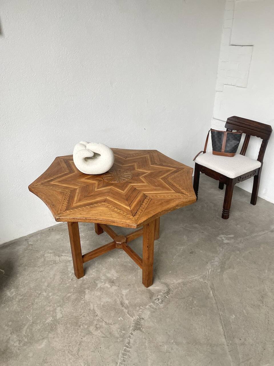 19th century inlaid side table