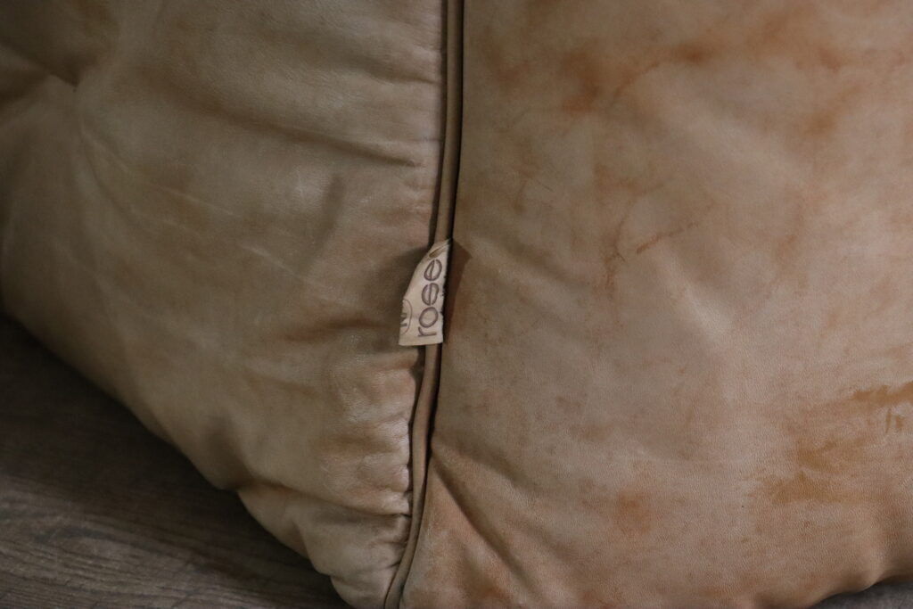 Canapé Sloop Ligne Roset par Michel Ducaroy en cuir cognac, années 1970