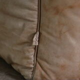 Canapé Sloop Ligne Roset par Michel Ducaroy en cuir cognac, années 1970