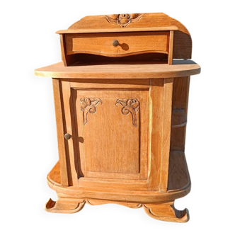 Chevet art déco bois brut