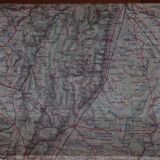 Old map of the Chalon-sur-Saône and Beaune region