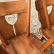 Set of 6 vintage brutalist chairs 1960-1980