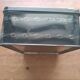 Vintage black art deco metal box with fish decoration