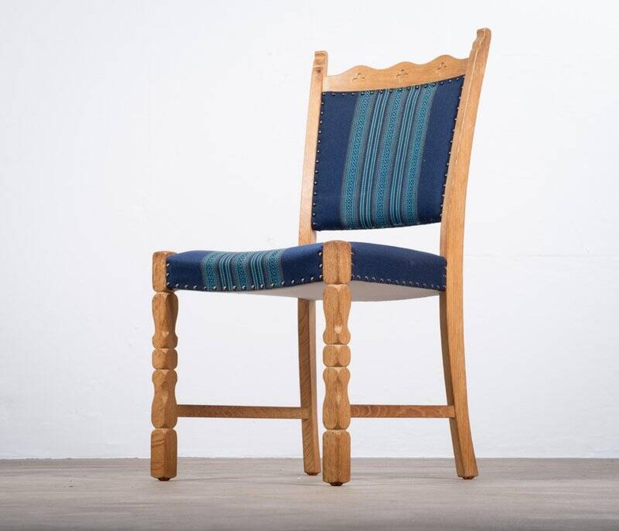 Dining Chairs in Oak by Hennnig Kjærnulf, 1960s, Set of 6