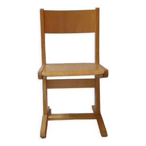 chaise d'ecole vintage