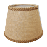 Vintage beige jute lampshade H14cm