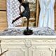 Antique patinated Louis XVI buffet, marble top.