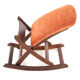 Adjustable Footstool / footrest "Uniek" - dutch design in teak