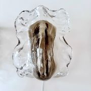 Ice Glass Wall Lights by J.T. Kalmar – Vintage Wall Lamps from the 1960s