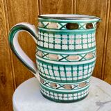 Ceramic pitcher Vallauris Signed RP Robert Picault H +-16 cm