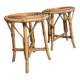 Pair of rattan stools 1960's
