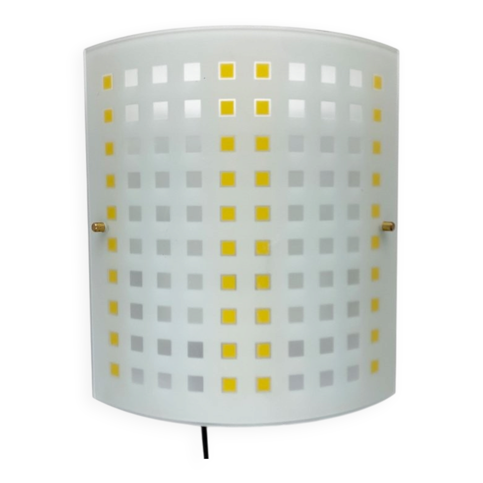Vintage postmodern glass wall lamps from DIY Light, 1980s, set of 2.