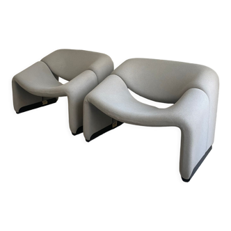 2 Artifort Groovy m chairs by Pierre Paulin for Artifort