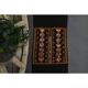 1970s Turkish Oushak Handmade Wool Cotton Brown Runner Rug 50x268