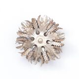 Applique florentine Banci Firenze argentée, petite, années 1970