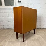 Vintage Scandinavian teak buffet bookcase, 60s