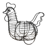 Panier fil de fer forme poule