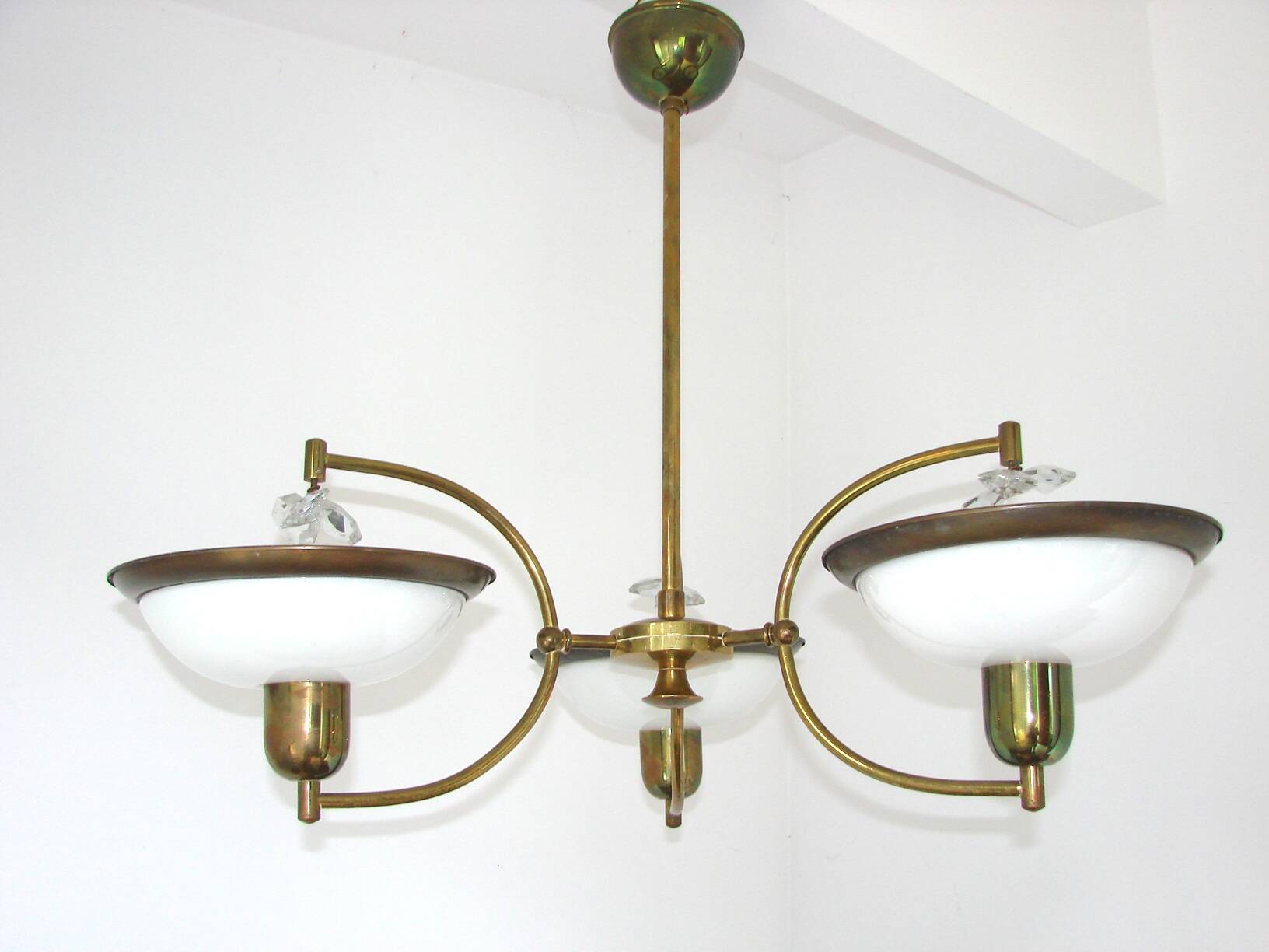 A stylish chandelier from the 1960s,