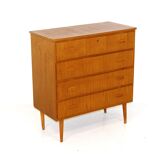 Commode scandinave en teck, Suède, 1960