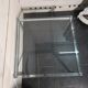 Chrome metal coffee table with a glass top from the 1970s.