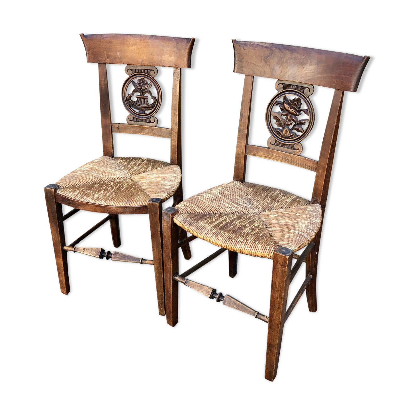 Pair of chairs early 19th century restoration